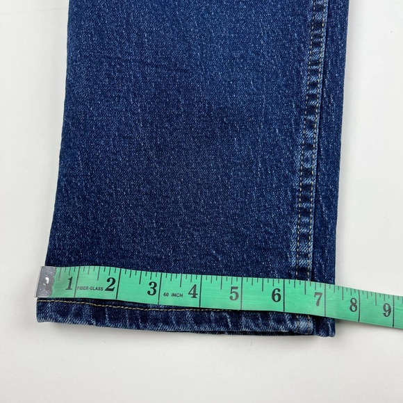 CHIC Women's Blue High Rise Medium Wash Denim Mom Straight Leg Jeans - Picture 13 of 14